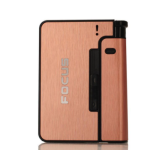 2x Aluminum Alloy Flame Automatic Cigarette Case Variants