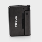 2x Aluminum Alloy Flame Automatic Cigarette Case Variants