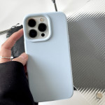 Solid Color Liquid Silicone Phone Case