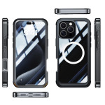 Applicable To Transparent Three-proof Phone Case Magnetic Outdoor Anti-fall Shell
