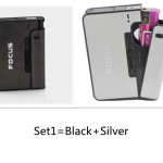 2x Aluminum Alloy Flame Automatic Cigarette Case Variants