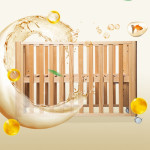 Beech Solid Wood Splicing Movable Multi-functional Crib