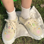 All-match Art Cute Student Custard Canvas Shoes Women