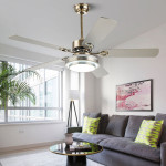 Modern Home Dining Room Bedroom Large Wind Integrated With Light Fan