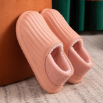 Men's And Women's Fashion Simple Plush Thermal Slippers