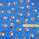 Red Santa Cotton Twill Cotton Cartoon Bed Clothing Fabric