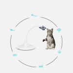 Rechargeable Automatic Rotating Cat Interactive Toy