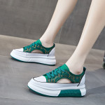 Women's Casual Canvas Shoes With Thick Soles