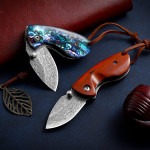 Damascus Folding Knife Outdoor Mini Portable