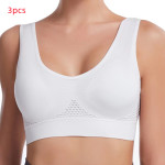 Yoga Sports Bra Hollow Mesh Breathable Large Size