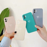 Couples Love Suitable For Iphone14 Phone Case SE, 13 Solid Color 12, XsMax Soft Case