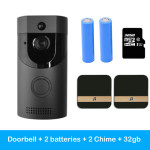 Home alarm smart wifi video doorbell wireless video intercom doorbell mobile phone remote video sea H1 program