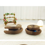 Manufacturer Wholesale Deformable Interactive Corrugated Foldable Cat Scratcher Cardboard