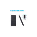 Power Bank Fast Charging With Dual USB Outputs And Type C & Micro Inputs Compatible With IPhone,Android