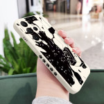 Straight Edge Liquid Silicone Kitten All-around Fall-proof Mobile Phone Case