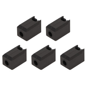 5Pcs Extruder Hotend Cover Black Silicone Anti Stick Stable Heater Block Cover for Bambu Lab X1 Carbon P1P 