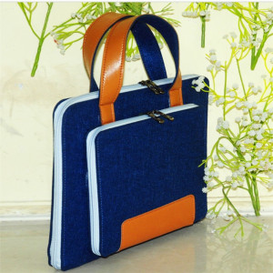 Fashion Felt Laptop Bag Multicolor Handheld