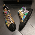 Fashion Rhinestone Sequins New Breathable High Top Board Shoes