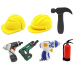 Cartoon Safety Helmet Electric Drill Fire Extinguis