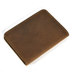 Men's Fashion Retro Leather Wallet Vertical