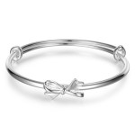 Women's Fashion Simple Mobius Silver Bracelet