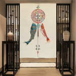 Home Kitchen Bedroom Partition Chinese Style Cloth Curtain