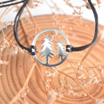 Stainless Steel Titanium Steel Tree Woven Bracelet