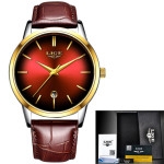 LIGE New Cool Business Waterproof Quartz Watch