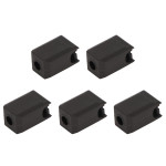 5Pcs Extruder Hotend Cover Black Silicone Anti Stick Stable Heater Block Cover for Bambu Lab X1 Carbon P1P 