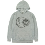 Women's Printed Sun And Moon Hoodie