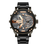 European And American Trendy Big Dial Two-place Personality Watch Men