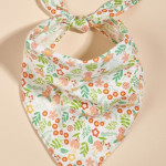 Fruit Green Leaf Pet Scarf Drool Towel