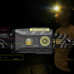 Three Light Source Lightweight Design Rechargeable Running Headlight