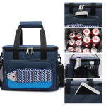 Fish Pattern Cooler Bags Lunch Box Bag EVA Insulation Waterproof Portable Lunch Bag Outdoor Multifunctional Picnic Bag