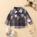 Autumn Unisex Lapel Long-sleeved Single-breasted Tunic New Children's Shirt