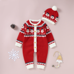 Baby One Piece Romper And Hat Set