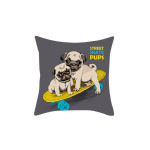 Blue Series Pet Dog Sofa Balcony Car Print Pillow Cover