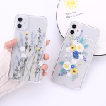 Small Flower Transparent Mobile Phone Case Soft