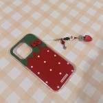 Ins Red Strawberry Silicone Anti Drop Phone Case