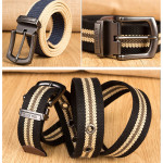 Outdoor Thickened Men's Pin Buckle Canvas Belt