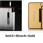 Aluminum alloy flame automatic cigarette case