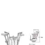 Mini Fogao A Gas BRS-5 Portatil, Escalada, Caminhadas, Acampamento, Ao Ar Livre, Fogao A Gas 94g