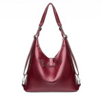 Fashion Casual Washable Soft Leather Shoulder Bag