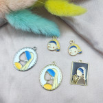 Cartoon Series Alloy Headwear Pendant Keychain Accessories