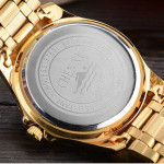 Luxury Brand Man Gold Dress Watches Stainless Steel