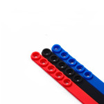 Blank Multicolor Adjustable Silicone Bracelet With Buckle