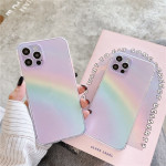 Side Rainbow Transparent Phone Case