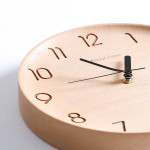 Nordic Beech Wood Simple, Concise, Warm And Versatile Silent Wall Clock