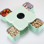 Exquisite Smart Candy Box White Dried Fruit Box Separated Smart Candy Box