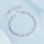 New Copper Plated Platinum Zircon Bracelet Is Popular And Adjustable